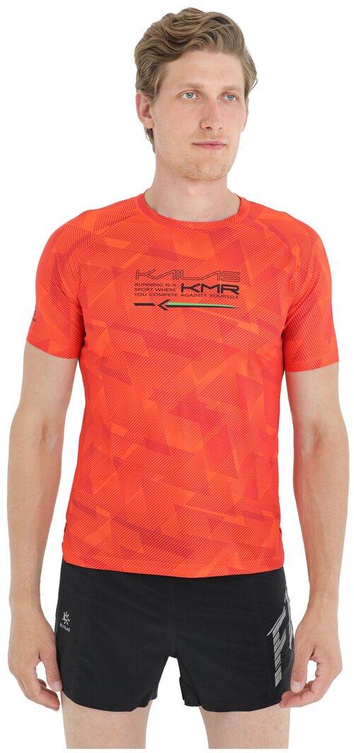 Футболка беговая Kailas Windbreak Functional Training Red Orange/Line (INT:M)