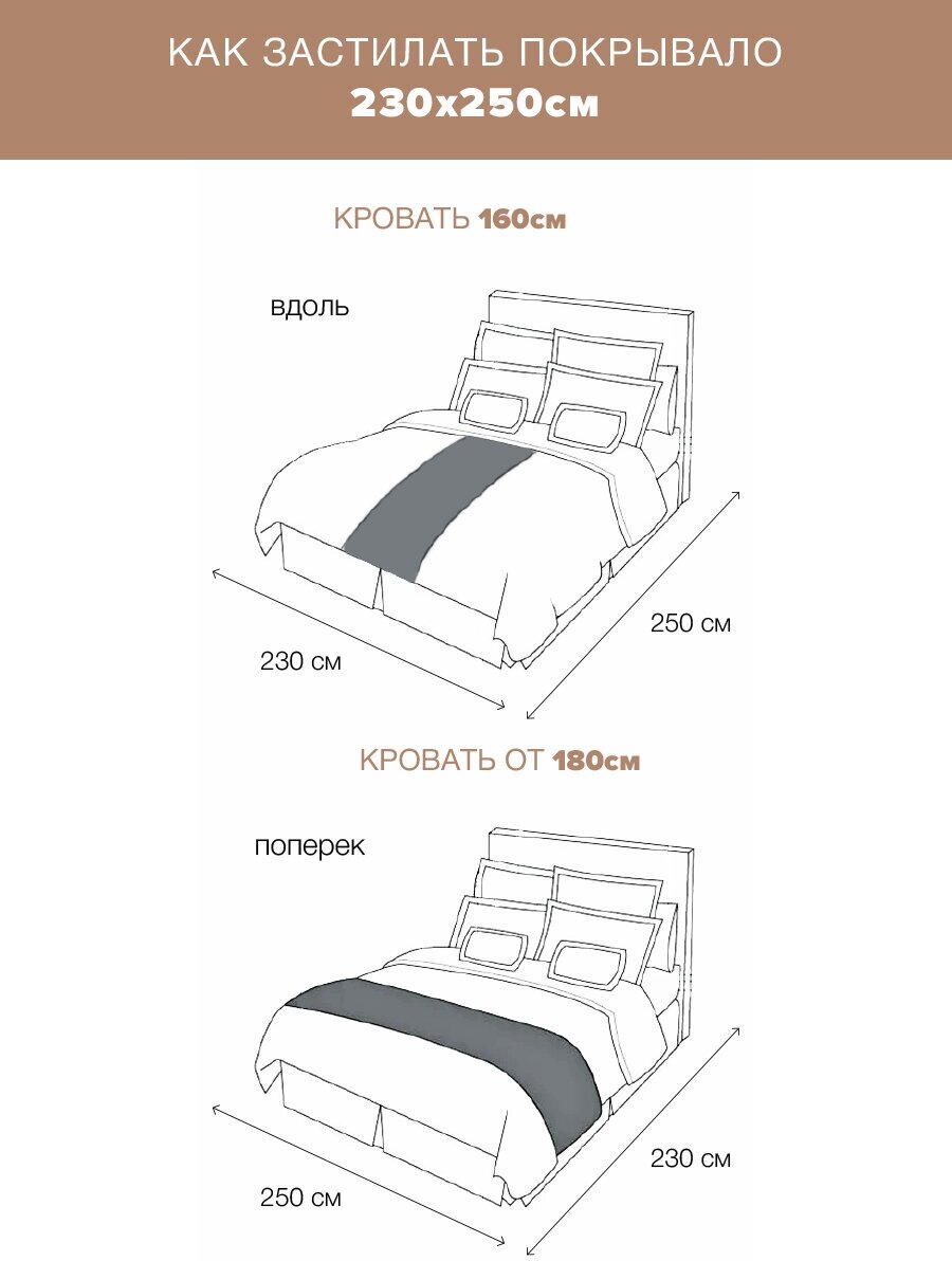 Покрывало Sofi de Marko Ингрид (пепел.роза) 230х250 - фотография № 4