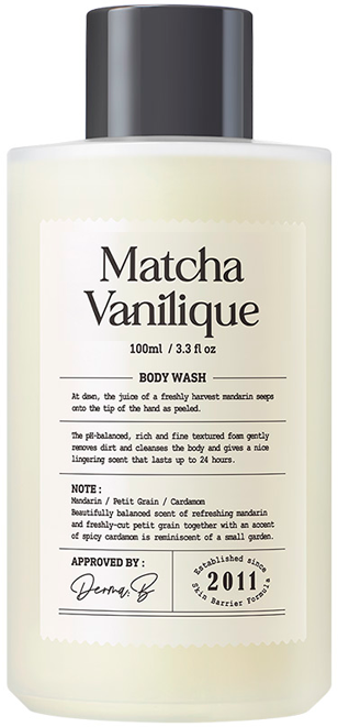 Гель Derma: B Гель для душа с ароматом матчи и ванили / Narrative Body Wash Matcha Vanilique 100 мл