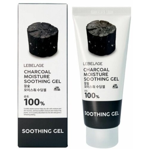 Lebelage Успокаивающий гель на основе экстракта древесного угля / Charcoal Moisture Soothing Gel, 100 мл