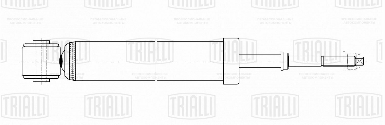 Амортизатор задний для автомобиля Toyota Yaris/Vitz (05-)/Yaris\Vitz (10-) TRIALLI - фото №13
