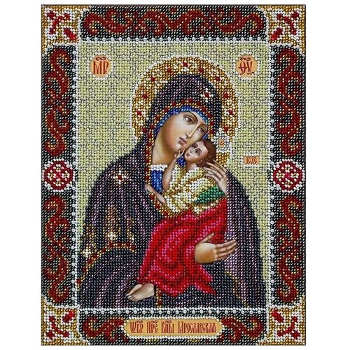 Набор вышивки бисером «Богородица Ярославская», 20x25 см, Паутинка