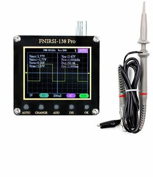 Портативный осциллограф FNIRSI DSO-138 PRO с батареей и пробником