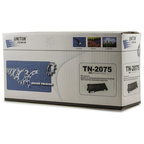 Uniton Premium TN-2075, 2500 стр, черный картридж nvp tn2075t для hl 2030r 2040 2070nr fax 2920r 2825 dcp 7010r 7025 mfc 7420r 7820nr 2500k