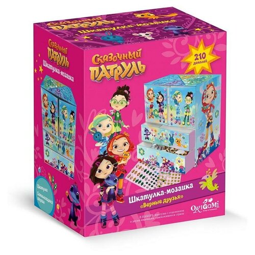 фото Набор для творчества origami шкатулка-мозаика сказочный патруль