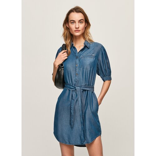 платье для женщин, Pepe Jeans London, модель: PL953290, цвет: синий, размер: 46(M)