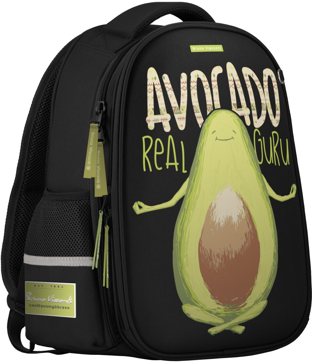 Рюкзак-капсула черный С эргономичной спинкой "AVOCADO STYLE" , Арт. 12-009-094/01