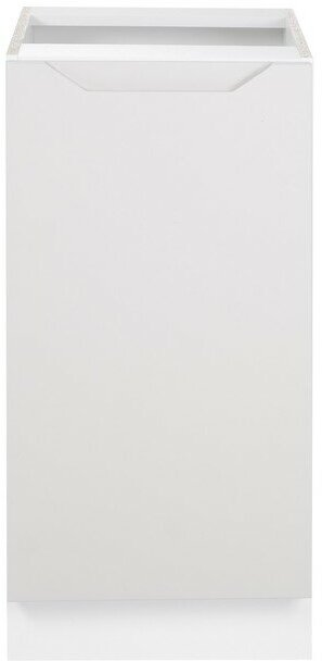Шкаф напольный 400 Хельга, 400х500х824, Белый/Серый дым МДФ