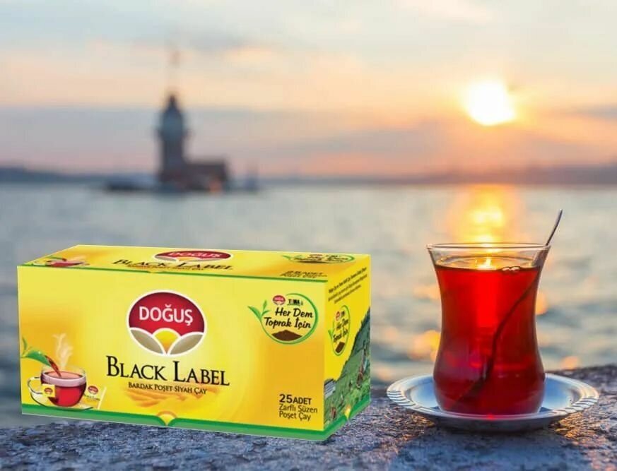 Турецкий черный чай Dogus Black label 25 пакетиков - фотография № 3