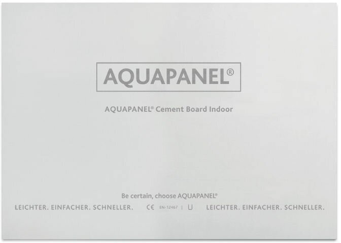Гипсокартон Аквапанель KNAUF внутренняя влагостойкая 1200х900х12.5мм прямая (ПК) 16.2 кг