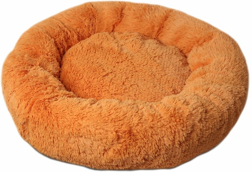 Lion Лежанка Пончик, съемный чехол 80 см, Оранжевый