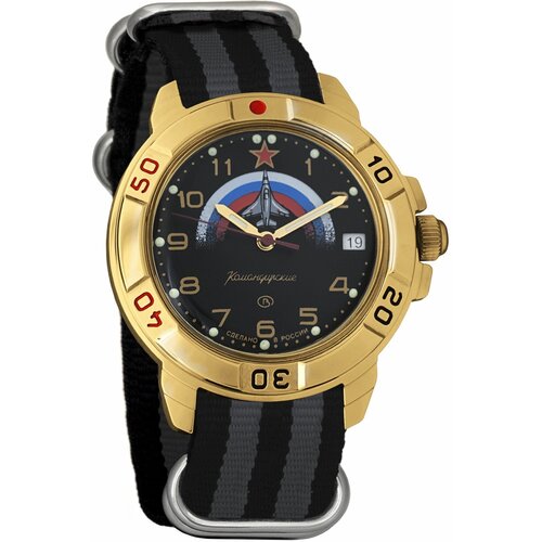 Наручные часы Восток Командирские, серый наручные часы восток российские механические наручные часы восток командирские 439608 черный