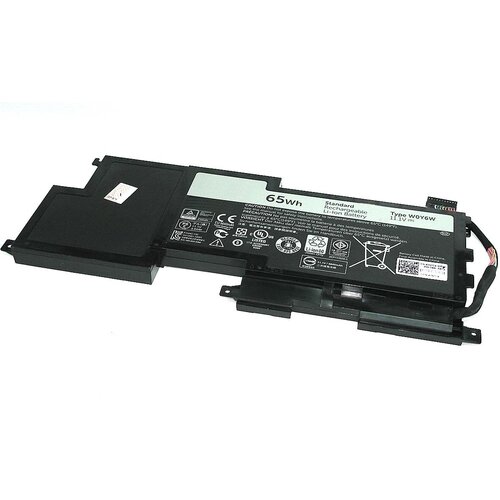 Аккумулятор W0Y6W для ноутбука Dell XPS 15-L521X 11.1V 65Wh (5800mAh) черный вентилятор кулер для ноутбука dell xps 15 l521x p n ab08505hx09q300 ad07105hx09kb00