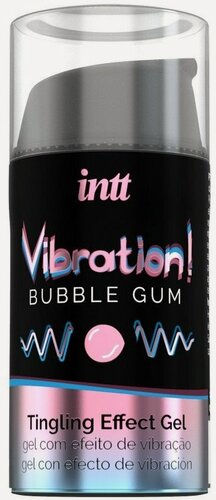 Изображение товара Стимулирующий гель со вкусом жвачки Intt Vibration! Bubble Gum 15 мл