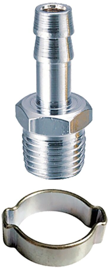 Переходник для компрессора Fubag, 3/8"M - елочка 10 мм, с обжимным кольцом 10 х 15 мм