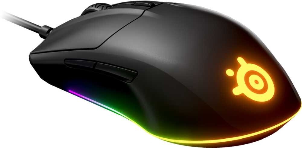 Мышь Steelseries Rival 3 (62513) black, проводная, USB, 8500dpi