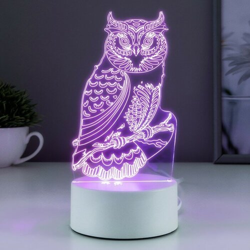 Светильник Сова LED RGB от сети для дома 2013₽