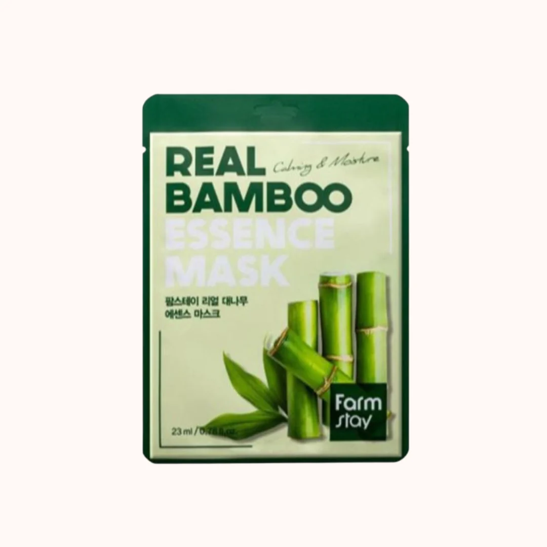 FarmStay Набор масок для лица с экстрактом бамбука, Real bamboo essence mask, 10 шт.