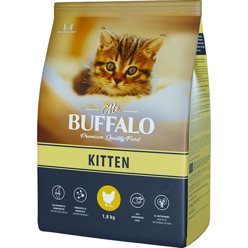 Сухой корм для кошек Mr.BUFFALO Kitten с курицей 1.8 кг