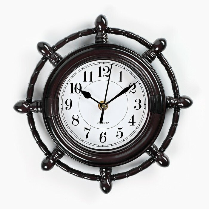 SUI Часы настенные, серия: Море, "Мореплаватель", плавный ход, d-24 см, циферблат 15 см