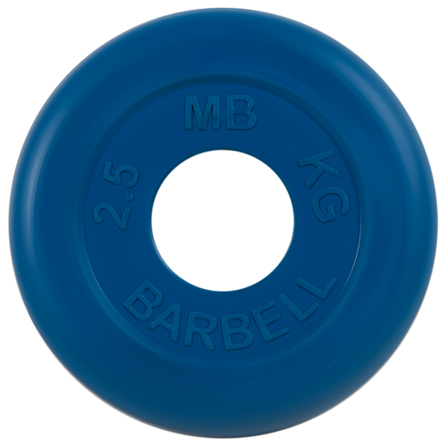 фото Диск mb barbell стандарт mb-pltb/c51 2.5 кг синий