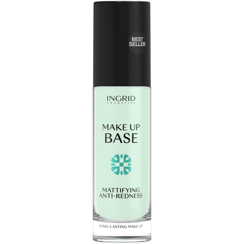 Ingrid Cosmetics база под макияж корректирующая Makeup Base Mattifying Anti-Redness, 30 мл, зеленая