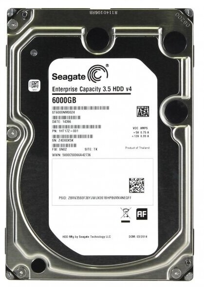 Жесткий диск Seagate ST6000NM0024 6Tb SATAIII 3,5" HDD