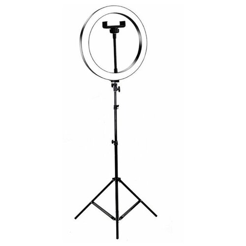 Кольцевая лампа для профессиональной съемки, с держателем для смартфона, со штативом, диаметр 26 см