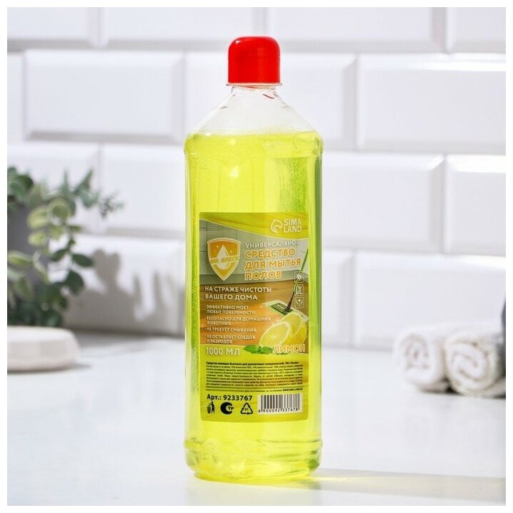 Mr. Блеск Средство для мытья полов лимон 1 литр