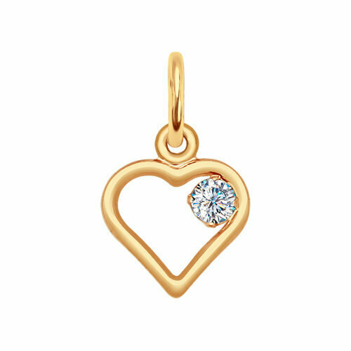 фото Подвеска из золота с фианитом яхонт ювелирный арт. 4677