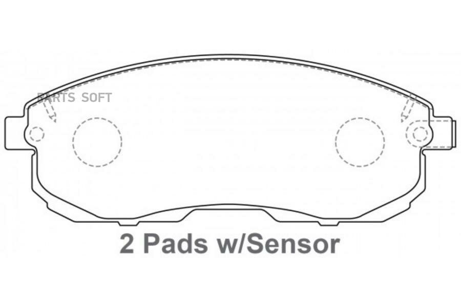 NIBK PN2201 Колодки пер. NISSAN MAXIMA QX, TEANA 03-08