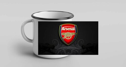 Кружка металлическая эмалированная Арсенал, Arsenal №7