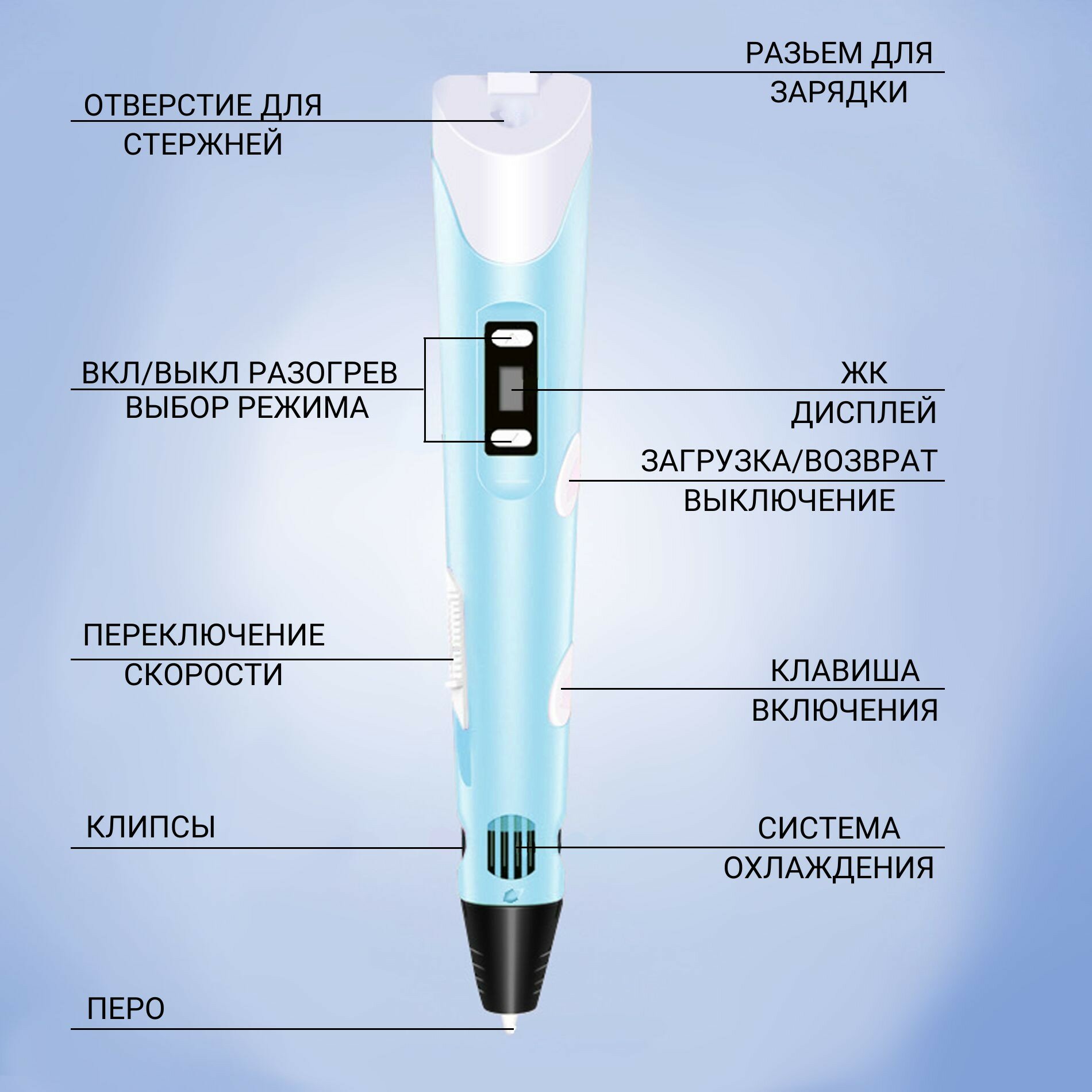 Цвет товара: Голубой