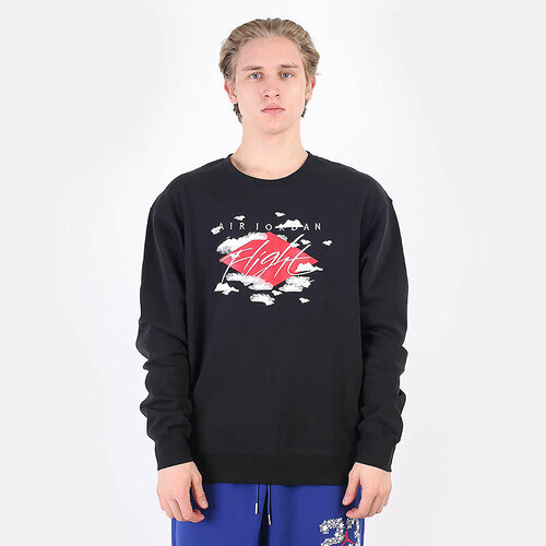 Свитшот Jordan Statement Essentials Fleece Crew, размер S, черный