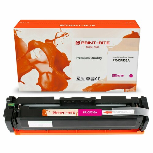 Print-Rite PR-CF533A картридж лазерный (HP 205A - CF533A) пурпурный 900 стр картридж profiline pl cf533a m 900 стр пурпурный