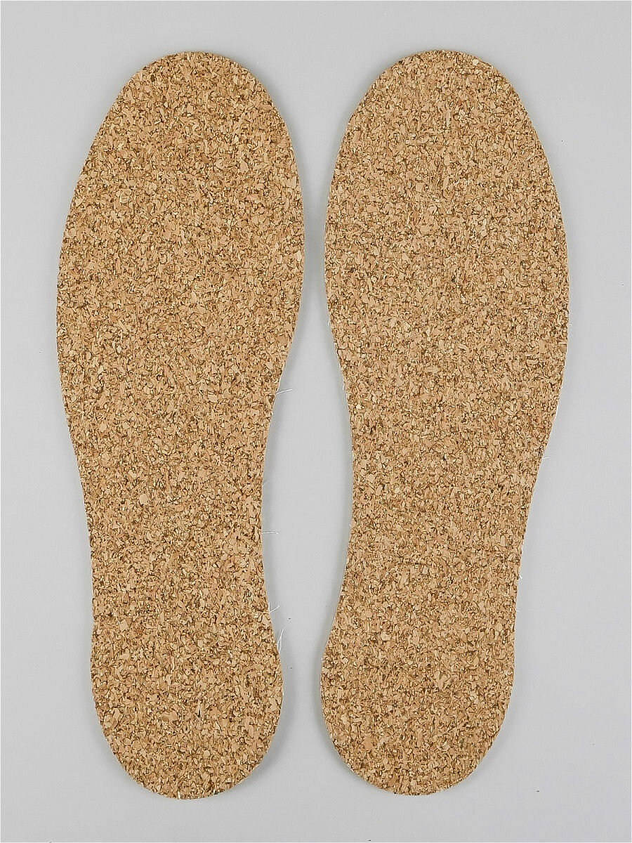 Стельки для обуви из натуральной пробковой коры, антибактериальные, гигиенические, повседневные, дышащие, безразмерные, универсальный размер 36-45 - фотография № 9