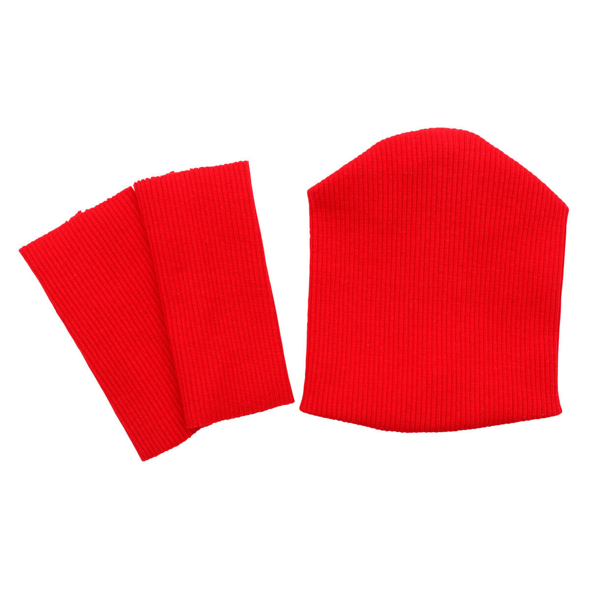 28875 Комплект одежды для игрушек, красный, (шапка 9,5*10 см, гетры 3*8 см)