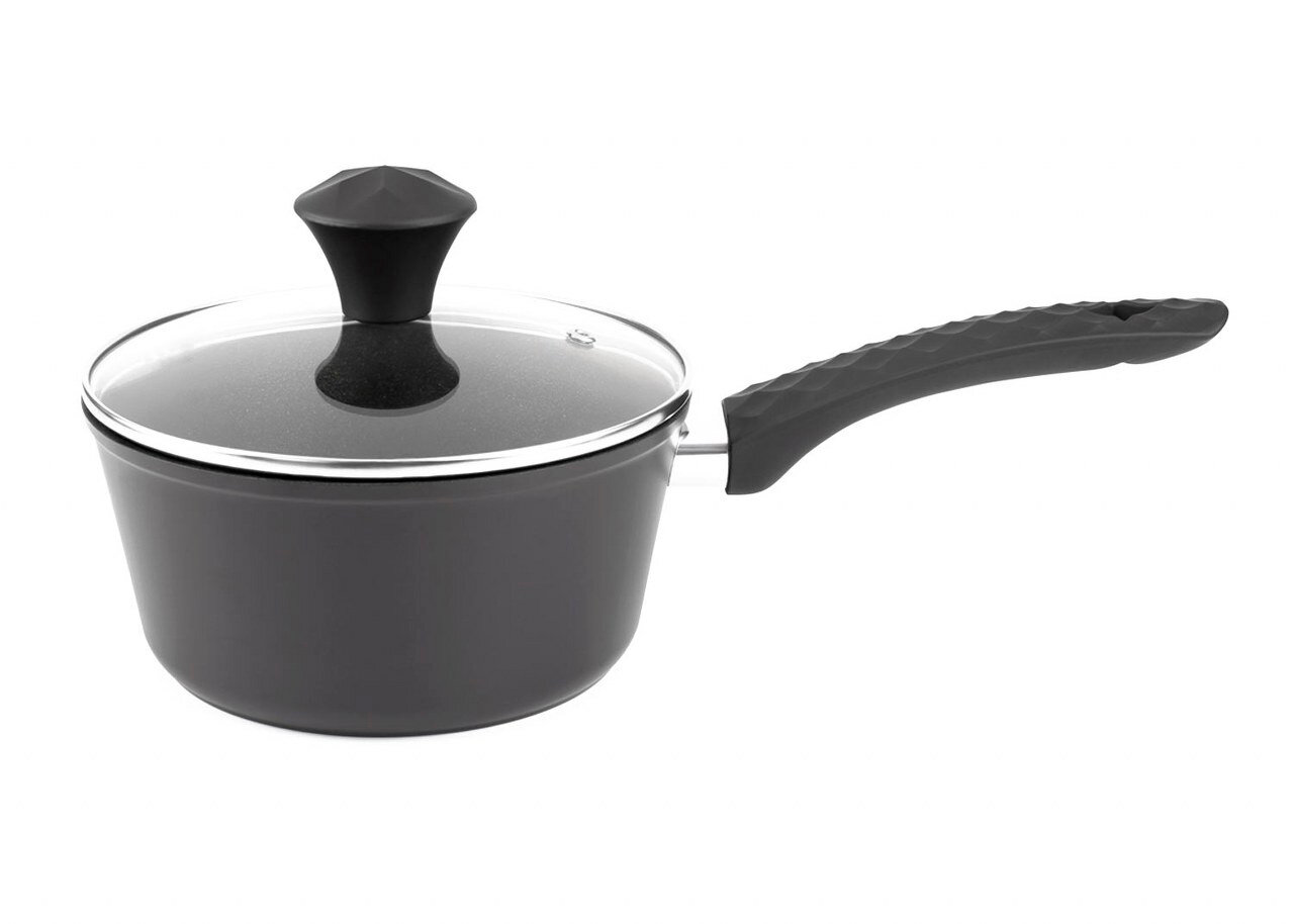 фото Ковш CALVE 1,7 л, с крышкой 18 см, антипригарное покрытие CL-7134