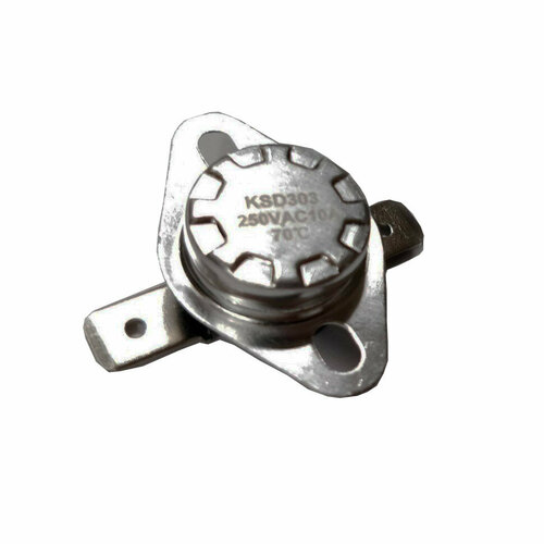 Термостат KSD303 10A, 70°С, биметаллический самовозвратный для Ariston, Thermex, 310070