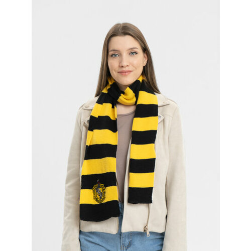Шарф ,173х16 см, желтый шарф гарри поттер шарф с эмблемой гриффиндор