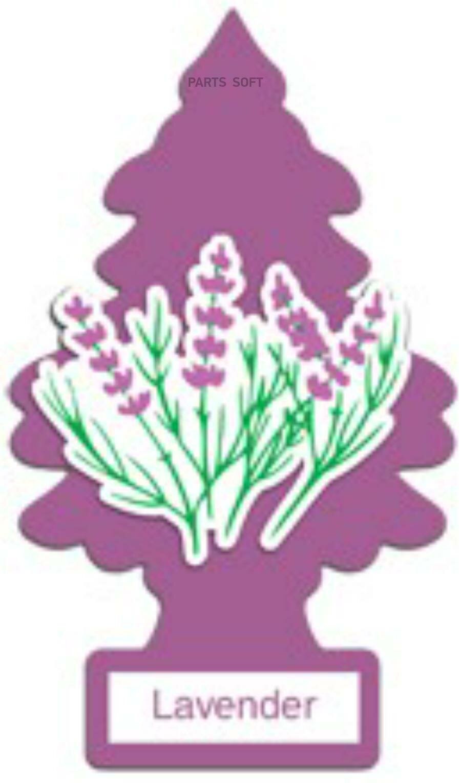 LITTLE-TREES U1P10435RUSS U1P-10435-RUSS_ароматизатор подвесной! картон ёлочка 'Лаванда' (Lavender)\