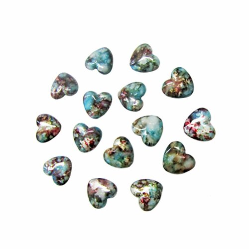 Декоративные бусины Сердца ассорти 1,3 х 1,5см 15 шт