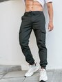 Брюки спортивные Jog's джоггеры с боковыми карманами, размер 31, серый