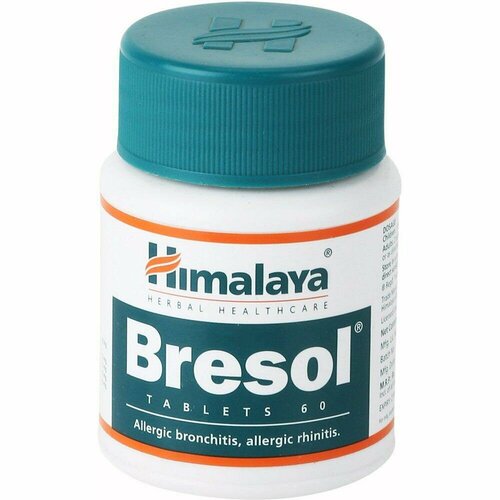 BRESOL TABLETS Allergic bronchitis, allergic rhinitis Himalaya (бресол (брезол), лечение заболеваний дыхательных путей, Хималая), 60 таб.