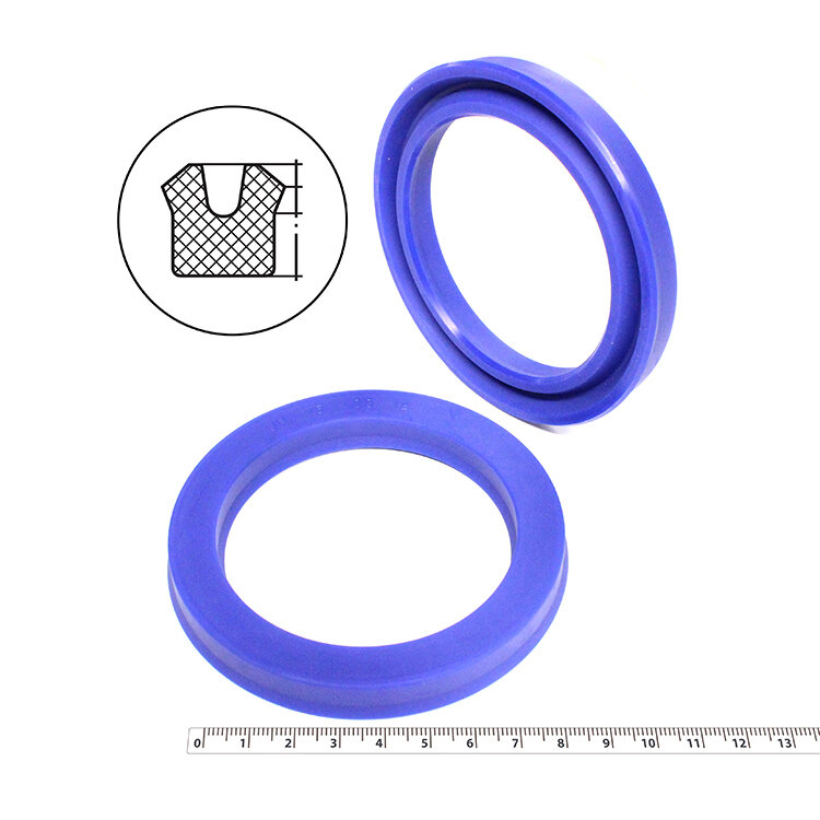 Манжета гидравлическая 75х100х12 (манжета цилиндра 100*75*12) тип UN PU (полиуретан) (упаковка 2 шт.)