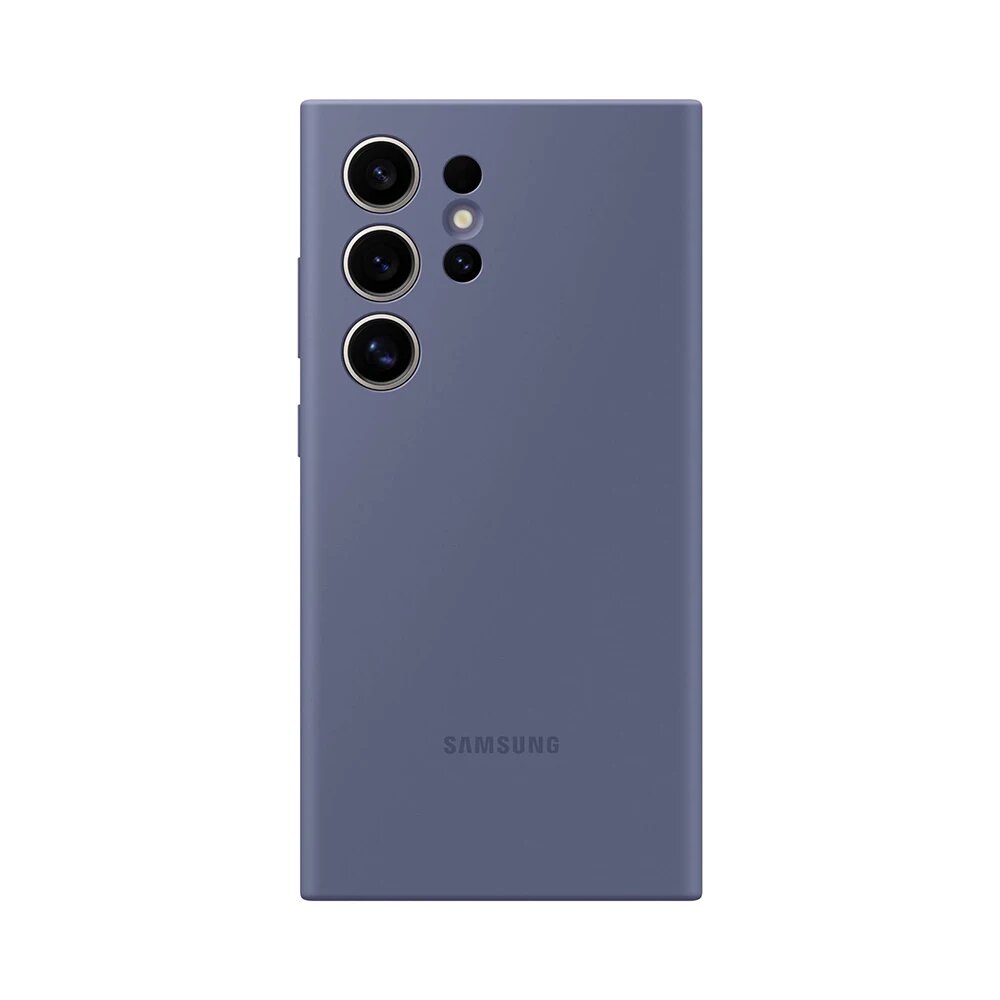 Оригинальный силиконовый чехол Samsung для S24 Ultra S24Ultra, силиконовый чехол для Samsung S24 Ultra, чехол EF-PS928TGEGUS, Dark Violet, Для Galaxy S24 Ultra — фото 1