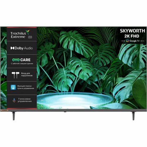 Телевизор Skyworth Eye Care 40E55G 40 LED FULL HD Google TV серебристый 23190₽