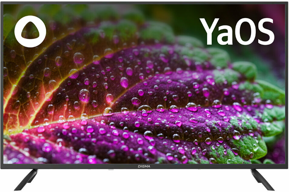 Телевизор Hi VHIX-50U169MSY, 50", разрешение 4K, SmartTV, YaOS, чёрный