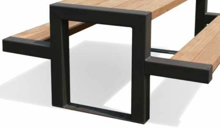 Ножка 3 в 1 скамейки и стола 1шт без покраски каркас