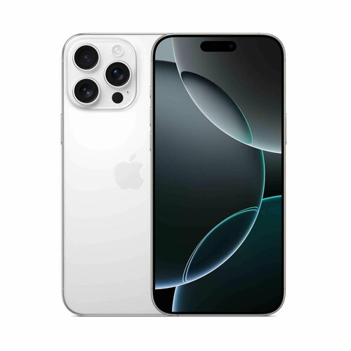 Смартфон Apple iPhone 16 Pro 128 ГБ, Dual: Dual nano SIM, White Titanium, белый титан